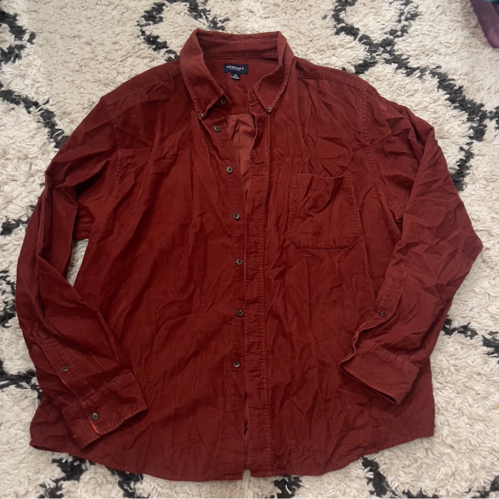 Sonoma Rust colored Cordur button down
